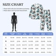 thumbnail image 4 of Salouo Watercolor Sunflower Print Button-Front Long Sleeve Pajama Set for Men, Soft 2Pjs Men's Long Sleeve Sleepwear-X-Large, 4 of 7