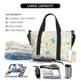 thumbnail image 4 of Travel Duffle Bag Bohemian Chicken Rabbit Flower Travel Tote Bags Carry on Luggage Waterproof Weekender Bags with Top Handle Adjustable Shoulde Strap for Travel Gym, 4 of 5
