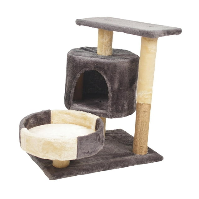 BELOVING Cat Tree Cat Furniture Padded Perch Exercise Resting Multi Layer Perch dark gray