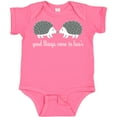 thumbnail image 3 of Inktastic Twin Hedgehogs Baby Boys or Girls Baby Bodysuit, 3 of 5