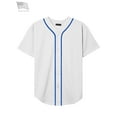 thumbnail image 2 of Hat and Beyond Men's Baseball Jersey Button Down Athletic Uniform, 2 of 4