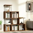 thumbnail image 2 of Bestier 3-Tier Bookcases Storage Shelves Organizer in Brown, 2 of 7
