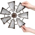 thumbnail image 2 of 11 Small Farmhouse Windmill Wall Decor Rustic Iron Wall Hanging Decoration Metal Wall Art Ornament for Bedroom Nursery Living Room Dorm Home, 2 of 5