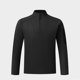 thumbnail image 4 of Ceisia Men's Winter Sporty Solid Color Fleece Round Neck Long Sleeve Shirt - Comfortable Daily Outdoor Gift Wear, 4 of 7