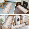 thumbnail image 5 of Pink Spring Floral 2'x6' Runner Rugs for Hallway Kitchen Bedside Non Slip, Elegant Flowers Farmhouse Botanical Wooden Entryway Rug Runners with Rubber Backing, Long Carpet Runner for Laundry Room, 5 of 8
