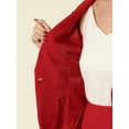 thumbnail image 5 of DARING DIVA Women's 2 Pcs Long Sleeve Blazer Pencil Skirt Outfit Set L Red, 5 of 6