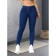 thumbnail image 5 of Women Stretch Skinny Jeans Lady Slim Fit Pencil Jeans Girls Leggings Straight Leg Denim Pants Blue Gray Black Sexy Long Trousers, 5 of 6