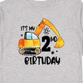 thumbnail image 4 of Inktastic Construction Truck It's My 2nd Birthday Boys or Girls Long Sleeve Toddler T-Shirt, 4 of 5