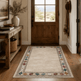 thumbnail image 3 of RUG ROBOT 3x5 Area Rugs for Living Room, Washable Modern Bordered Machine Bedroom Rug, Carpet Soft Non Slip Rugs for Bedroom Laundry Entryway Rug Modern Home Decor, 3 of 8