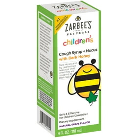 2 Pack Zarbee S Naturals Child Cough Syrup Mucus Night Grape