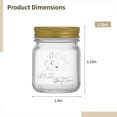 thumbnail image 4 of 6PCS Food-Grade High-Temperature Lead-Free Glass Jars, 150ML Decorative Mason Jars with Golden Lids, Clear Glass Storage Containers for Kitchen, Canning, and Preserving, 4 of 5