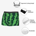 thumbnail image 6 of KLL Green Stripes Of Watermelon Men's Cotton Boxer Briefs Underwear-Large, 6 of 7
