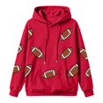 thumbnail image 6 of CAIXIA Game Day Sweatshirt for Women Football Funny Graphic Print Hoodies Casual Fall Season Pullover Tops with Pockets, 6 of 7