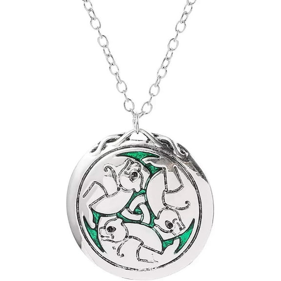 Bear Elegant Necklace for Women Merida Costume Sterling Silver Necklace Jewelry the necklace is 23.5 inches[j493]