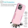 thumbnail image 6 of iPhone 15 Pro Case, 2 in 1 Phone Case for iPhone 15 Pro 6.1 inch ,Takfox Shockproof Protection Heavy Duty Armor Hard Plastic & Rubber Rugged Bumper Cover,Rose Gold, 6 of 12