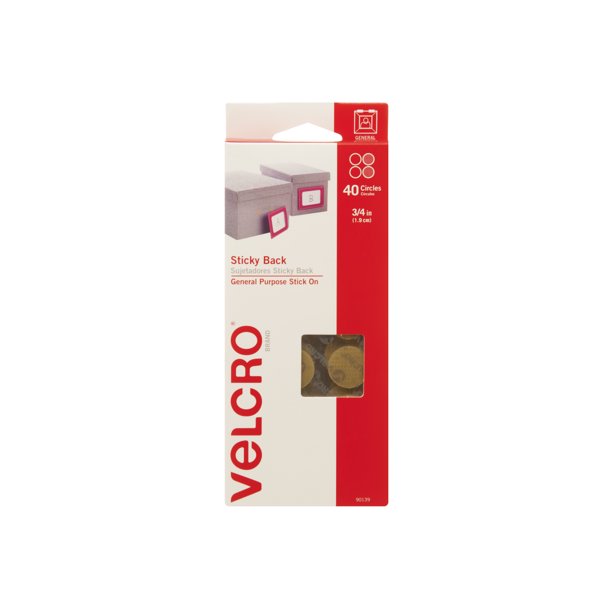 VELCRO® Brand Sticky Back 3/4in Circles, Beige 40 ct.