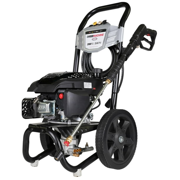 Hidrolavadora a gasolina SIMPSON Cleaning Clean Machine de 2900 PSI, 2.4 GPM, motor de 174 cc, incluye manguera de sifón, pistola rociadora y varilla, 4 boquillas de control de velocidad (QC), manguer