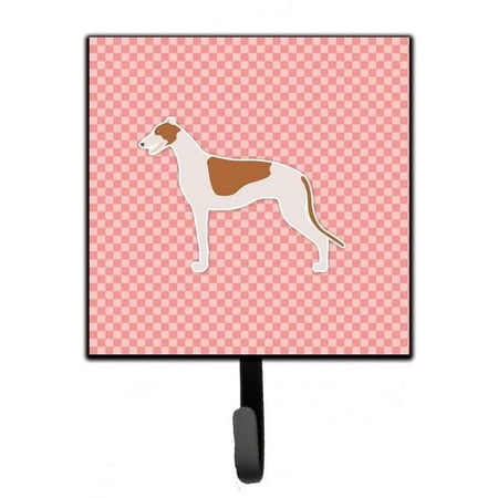 Greyhound Checkerboard Pink Leash or Key Holder