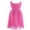 Hot Pink, variant on iiniim Kids Girls Chiffon Sleeveless Pleated Chiffon Dress Princess Birthday Party Formal 4-16