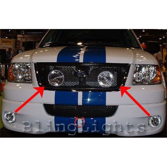 For FORD F150 Behing the Grille Driving Light Fog Lamp Kit F-150 Grill SVT Lightning Harley Davidson