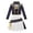 Black_c, variant on Halloween Anime Cosplay Costume, Singer Performance Anime Cosplay Halloween Costume Set, Jacket Top and Shorts 3-Piece Set