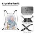 thumbnail image 4 of Disketp Animals in Transport Drawstring Backpack Drawstring Gym Bags Draw String Bags for Sports, Gym, Travel, Swimming, Beach-Small, 4 of 6