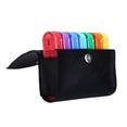 thumbnail image 4 of One Week 7 Small Boxes 28 Grids Pill Boxes Tablet Container Organizer Portable PU Leather Case (Black), 4 of 7