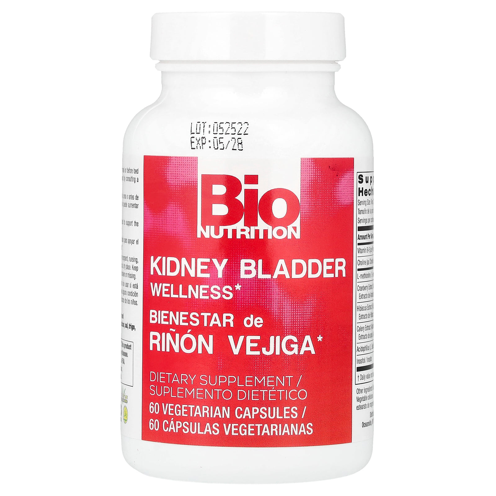 Bio Nutrition - Kidney Bladder Wellness - 60 Vegetarian Capsules