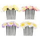 thumbnail image 1 of 4 peinetas laterales para el pelo para mujer, horquillas con flores de plumeria para niñas adolescentes, tocados de novia, decoraciones., 1 of 5