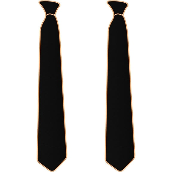 LINLIN 2 Pcs LED Tie Light Tie Glow Light Tie Neon LED Ties LED Light Tie Cool Novelty Tie for Party