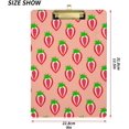 thumbnail image 2 of FMSHPON Fruit Strawberry Clipboard Hardboard Wood Nursing Clip Board and Pull for Standard A4 Letter 13x9 inches, 2 of 7