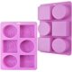 thumbnail image 1 of Juego de 2 moldes de silicona rectangulares y ovalados con motivos de hojas, 1 of 5