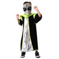 thumbnail image 1 of SUNSIOM Halloween Alien Costume for Kids Long Sleeve Robe Face Covering Set Party Cosplay Outfits, 1 of 9