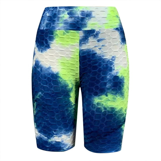 DPTALR Mode Femmes Court Multicolore Serré Taille Haute Élastique Pantalon de Yoga Sport