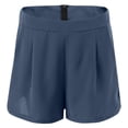 thumbnail image 5 of Tanghaowl Short Sets for Women, Women Summer Casual Shorts Suit Two Piece Outfit Pure Color Comfortable Set Daily Wear with Sneakers Blue1 XL, 5 of 8