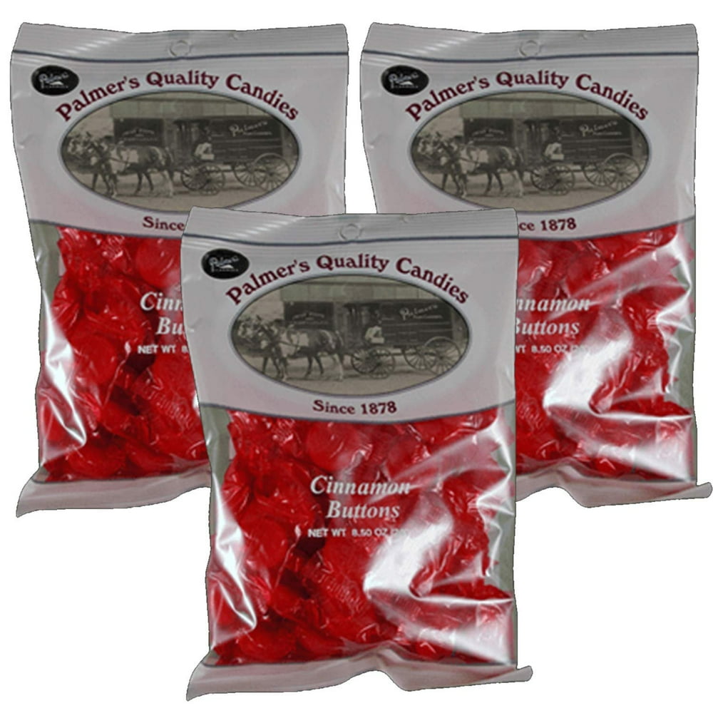 Palmers Candy Cinnamon Discs Hard Candies (3Pack) Individually