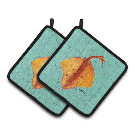

Carolines Treasures 8532PTHD Stingray Pair of Pot Holders 7.5HX7.5W multicolor