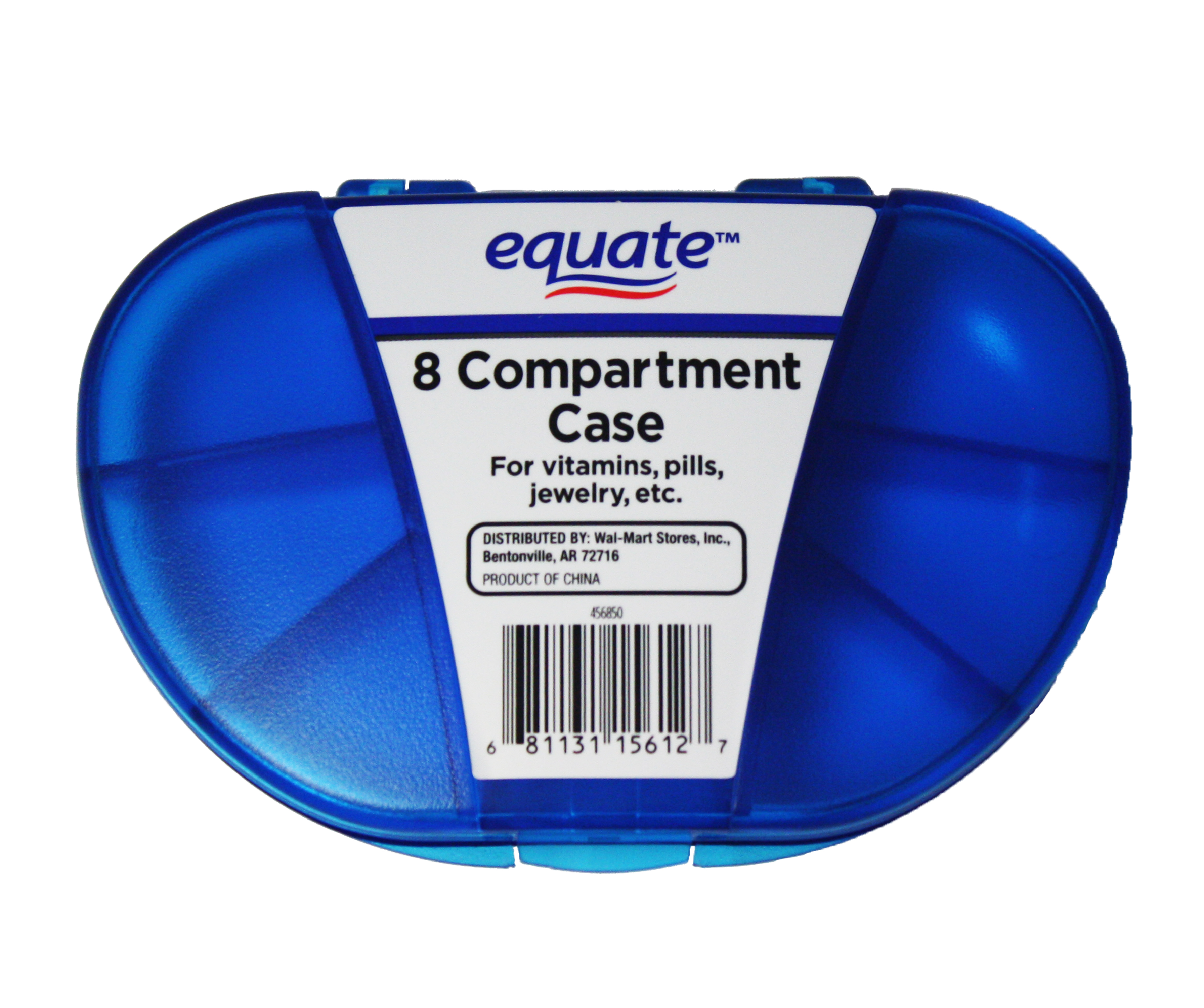 Equate 8 Compartment Travel Case