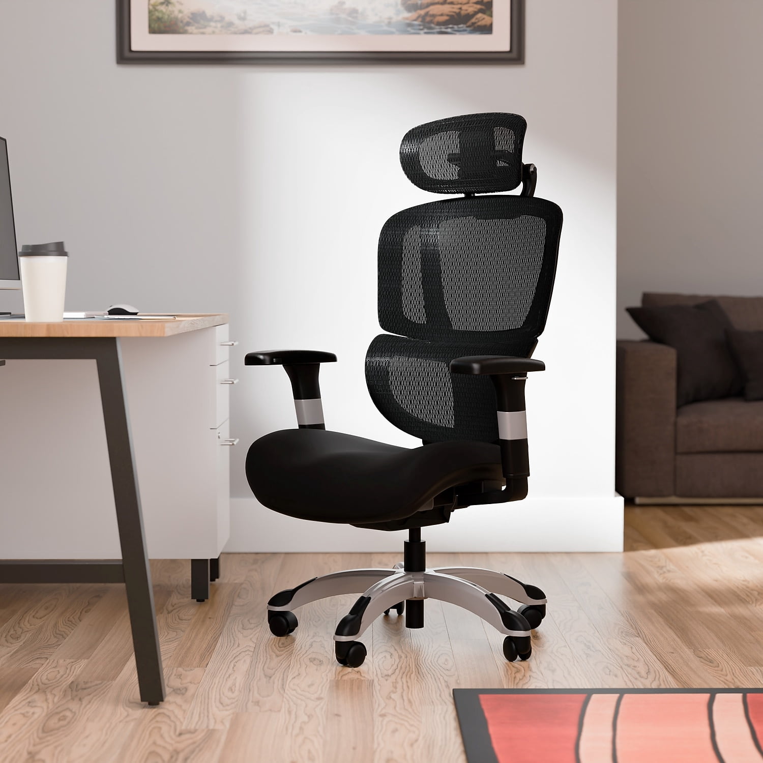 Staples Hyken Pro Ergonomic Fabric Swivel Task Chair Black (ST63228)