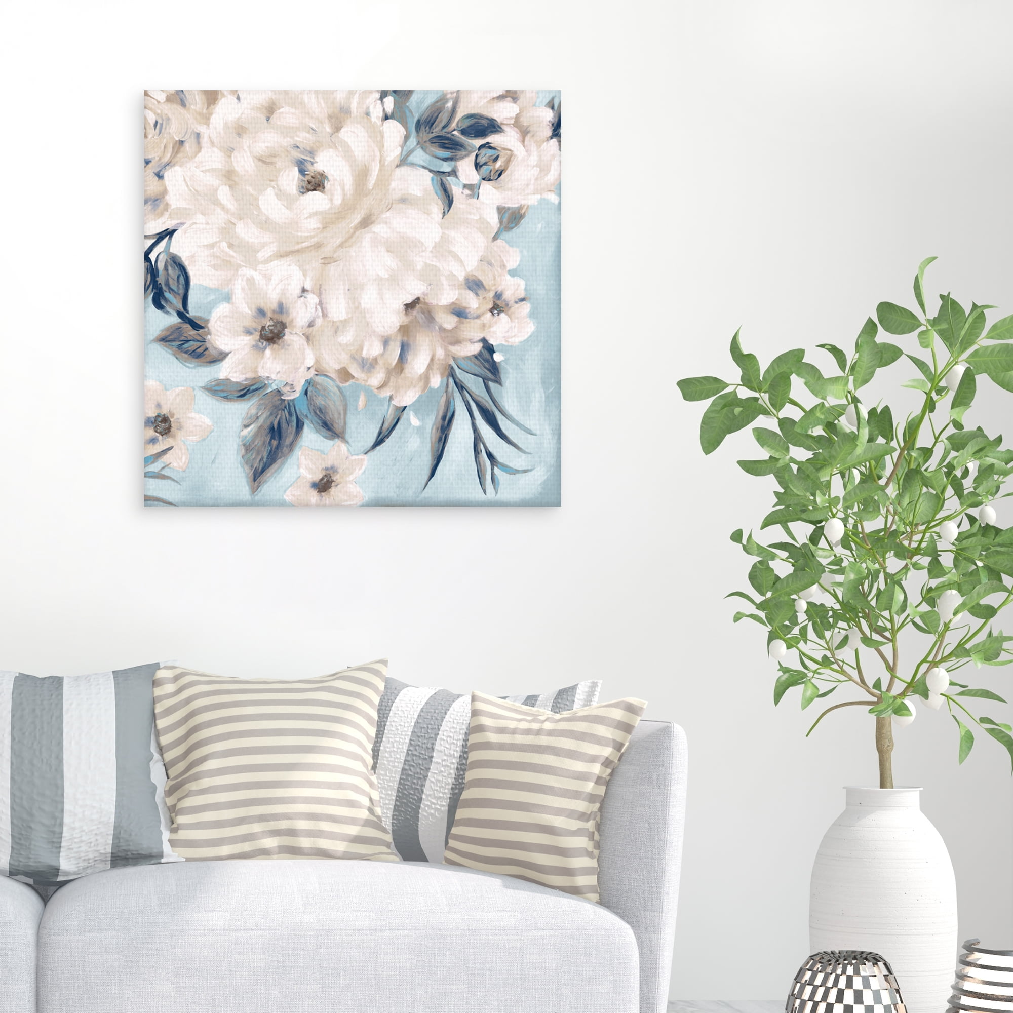 Indigo Romance by Willowbrook Fine Art Canvas Art Print