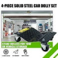 thumbnail image 6 of HPDAVV 2 Pack Heavy Duty 1500Lb/Each Tire Car Wheel Dolly Dollies Skate Auto Repair Slide, 6 of 10