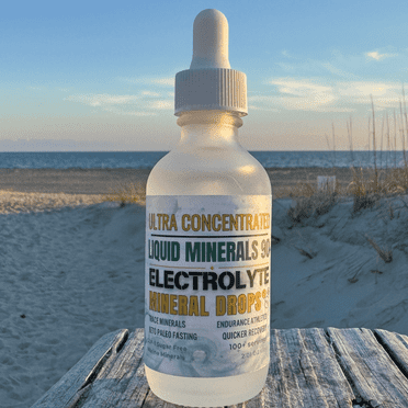 Baja Liquid Electrolytes | Ultra-Concentrated Drops (2 oz) -Natural Organic Non GMO | 100 Servings- Keto Vegan Paleo GLP 1- Baha Minerals w- Magnesium Potassium (2oz Glass Dropper)