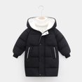 thumbnail image 3 of Kids Winter Coats with Hooded Light Puffer Coat Warm Padded Jacket Windproof Long Style Parka Jacket Outerwear for Toddler Children Boys Girls, 3 of 10