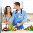 thumbnail image 6 of Whale in Sea 5 Pcs Kitchen Set Heat Resistant Oven Mitts and Non-Slip Pot Holders with Adjustable Cooking Apron, 6 of 6