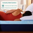 thumbnail image 3 of Sleep Innovations Gel Memory Foam Mattress Topper, King, 3 inch, Cool Comfort, 3 of 8