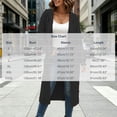 thumbnail image 4 of cocolona Womens Cable Knit Long Sweater Cardigan Loose Casual Hooded Long Sleeve Sweater Solid Color Trendy Fall Tunic Cardigan, 4 of 5
