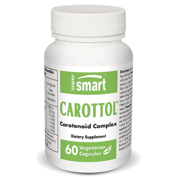Supersmart Carottol with Beta Carotene, Lutein & Zeaxanthin Mixed