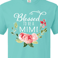 thumbnail image 4 of Inktastic Blessed to Be a Mimi with Pink Flowers T-Shirt, 4 of 5