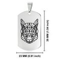 thumbnail image 2 of Stainless Steel Geometric Polygon Squirrel Animal Dog Tag Keychain Circle Ring, 2 of 2