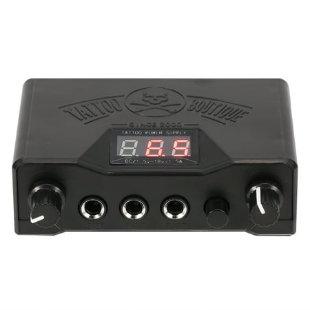 WALFRONT Tattoo Power Supply Machine Double Digital Display Permanent Tattoo Power Supply Machine for Liner